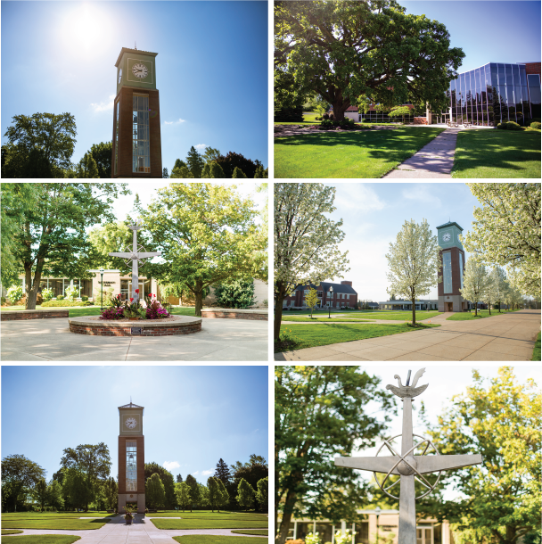 Photo collage of SAU's campus